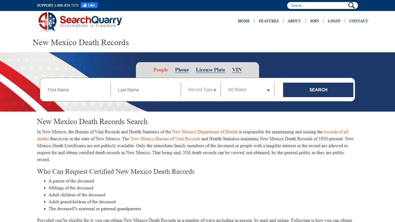 New Mexico Death Records | Enter a Name to ... - SearchQuarry